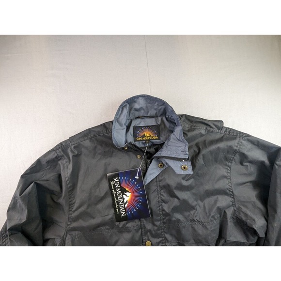 SUN MOUNTAIN Hybrid Wind Water Resistant Full-zip JACKET Size Medium BLACK New - Picture 2 of 14